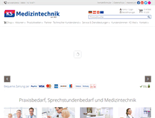 Tablet Screenshot of ksmedizintechnik.de